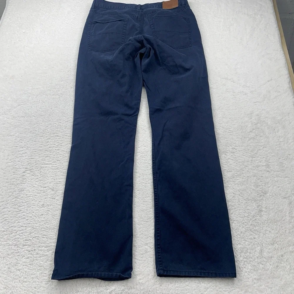 Polo‎ Ralph Lauren Mens Navy Blue Straight Leg Five Pocket Chino Pants 34x34